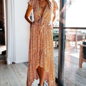 Vici suns warmth high low maxi dress